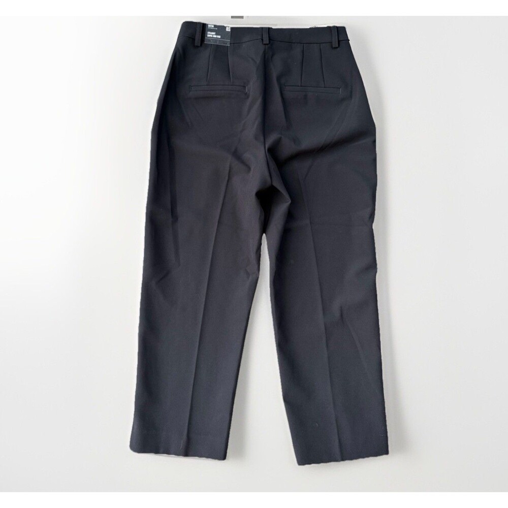 Express Women’s Black Editor Crop Dress Pants Size 8S Trousers NWT - Picture 2 of 7